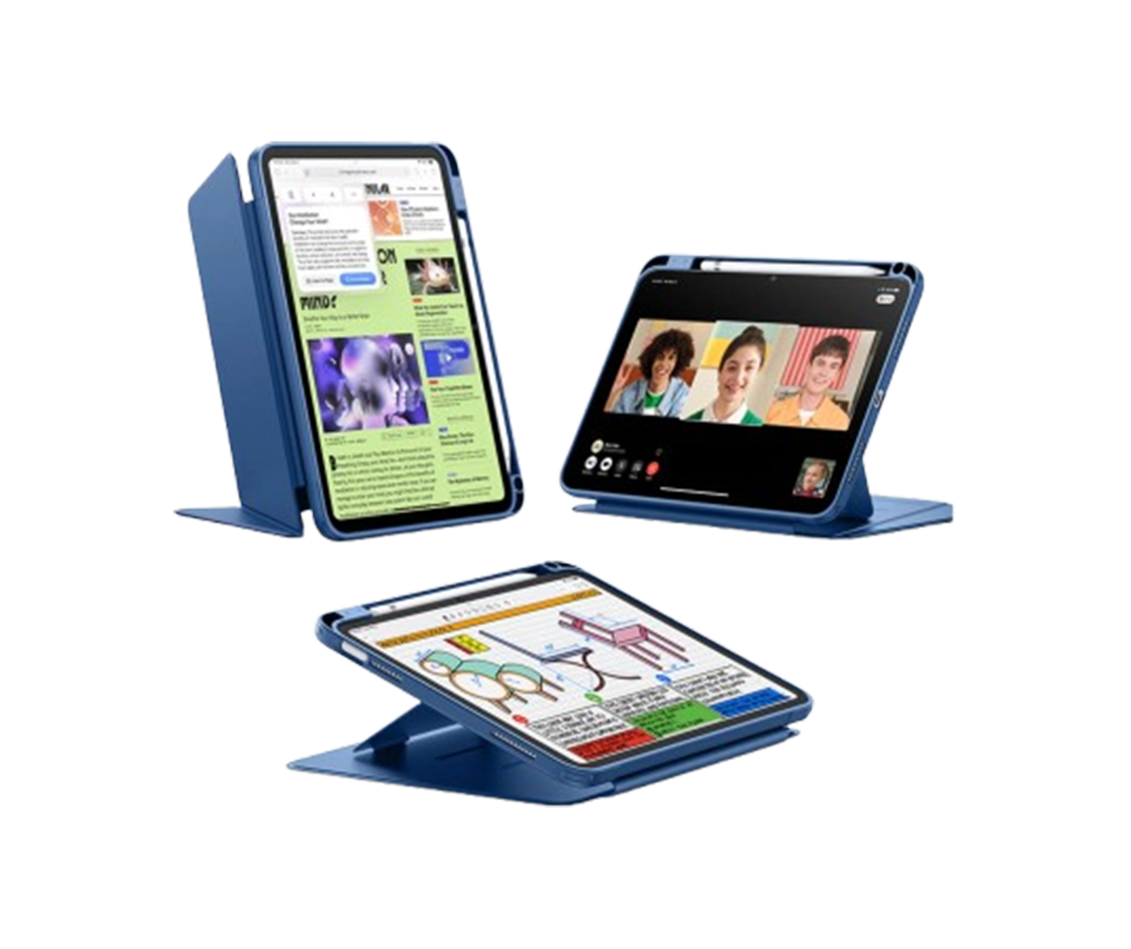 ESR Flip Magnetic Case with Pencil holder for iPad